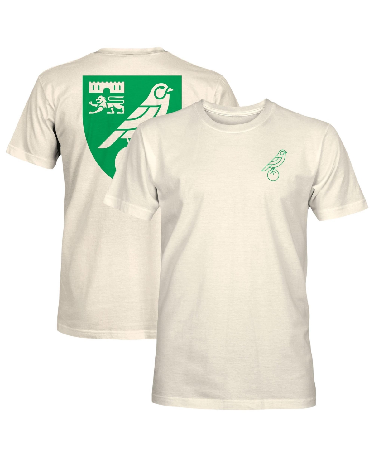 1863FC Men's Cream Norwich City Big Logo Heavyweight T-Shirt - Cream