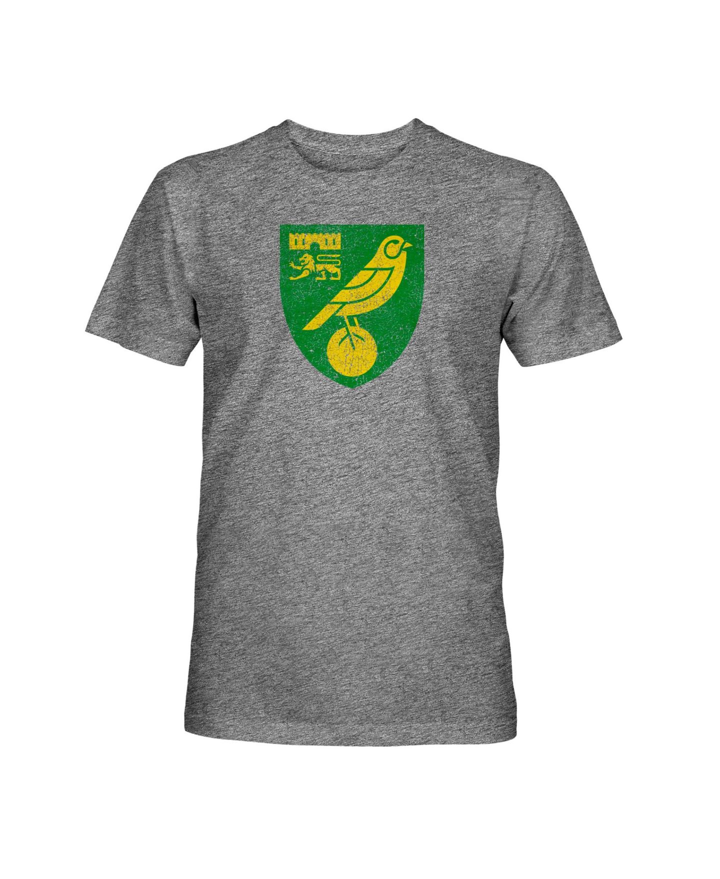 Мужская футболка 1863FC Gray Norwich City Color Badge Vintage Tri-Blend — фото 2