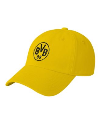 Men's Black Borussia Dortmund Retro Badge Crew Adjustable Hat