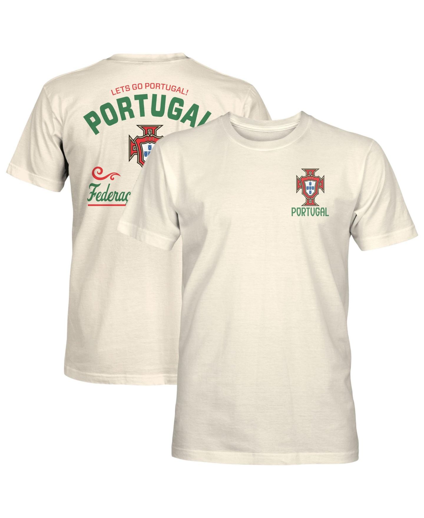 Мужская футболка 1863FC Natural Portugal National Team Let's Go Team Heavyweight — фото 1