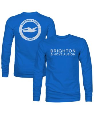 Men's Royal Brighton and Hove Albion Mono Badge Wordmark Long-Sleeve T-Shirt