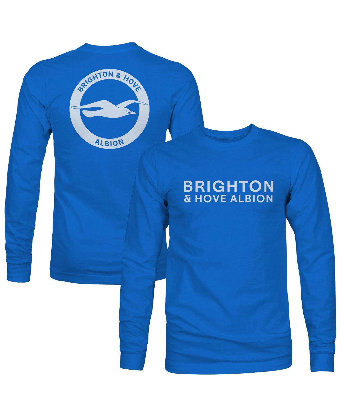 Мужская футболка 1863FC Royal Brighton and Hove Albion Mono Badge Wordmark Long-Sleeve — фото 1