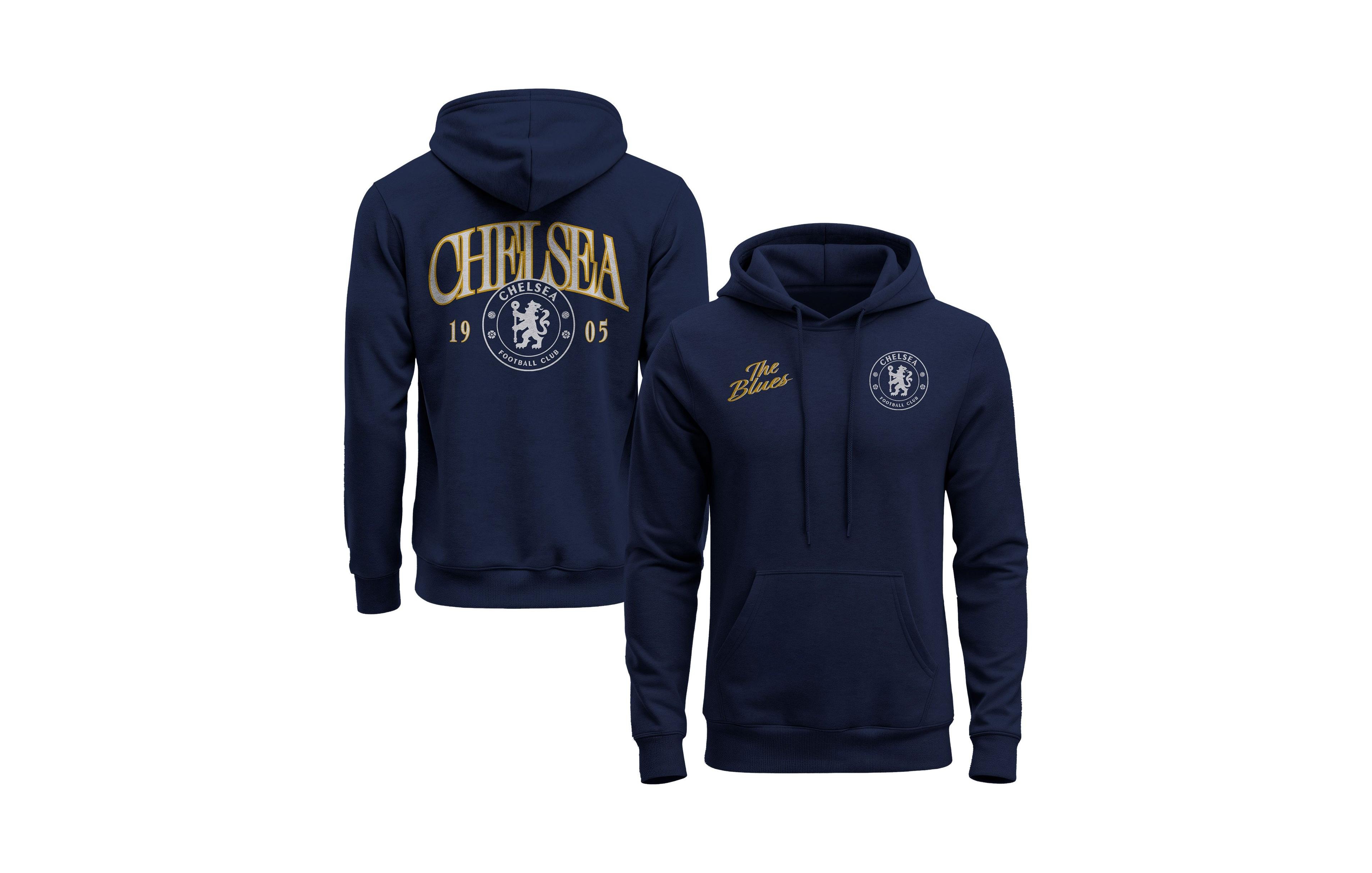1863FC Men's Navy Chelsea Athletic Wordmark Hoodie
