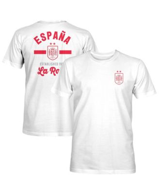 Men's White Spain National Team Bars T-Shirt