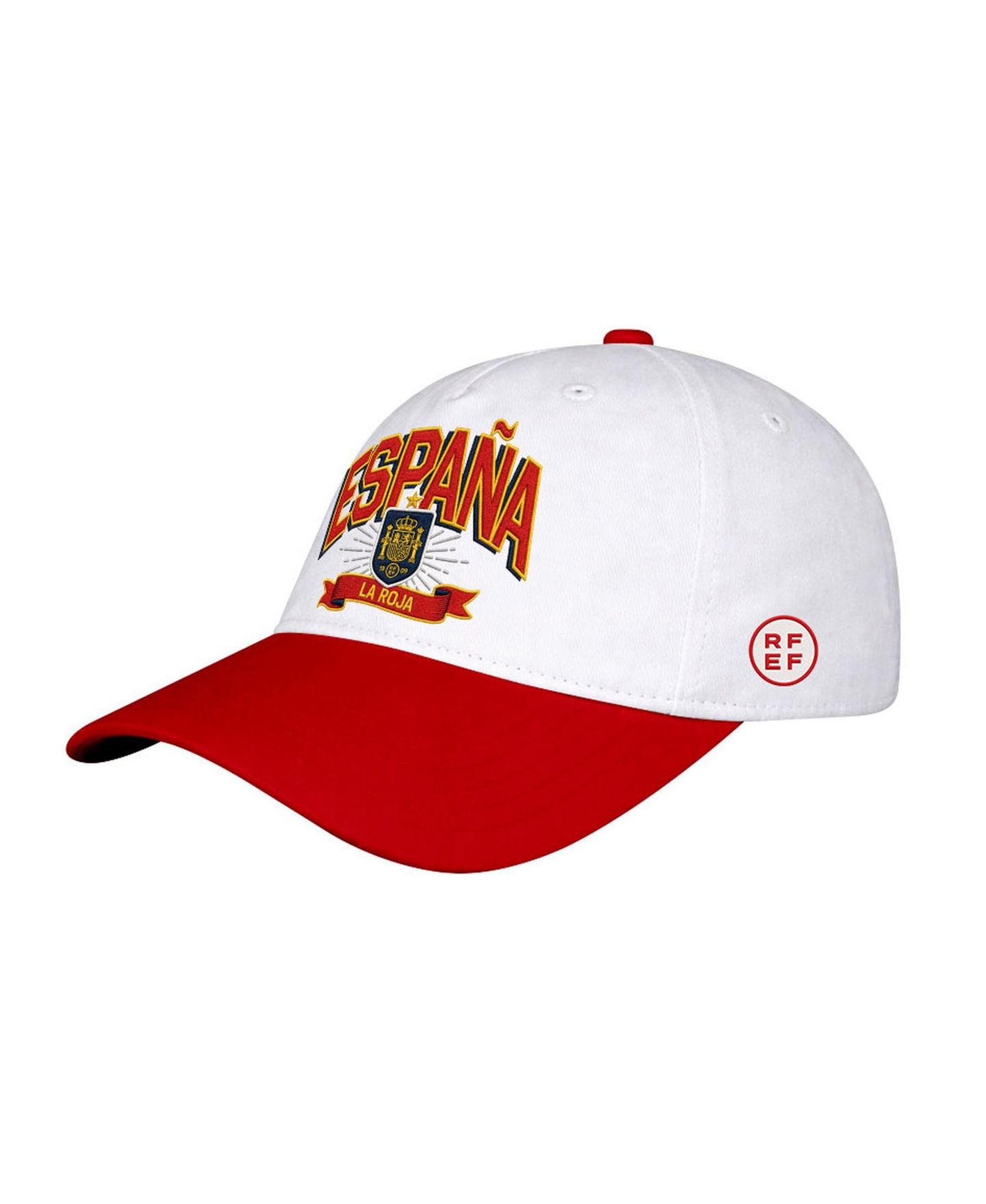 Мужская кепка 1863FC White Spain National Team Drop Shadow Wordmark High Point Adjustable Hat — фото 1