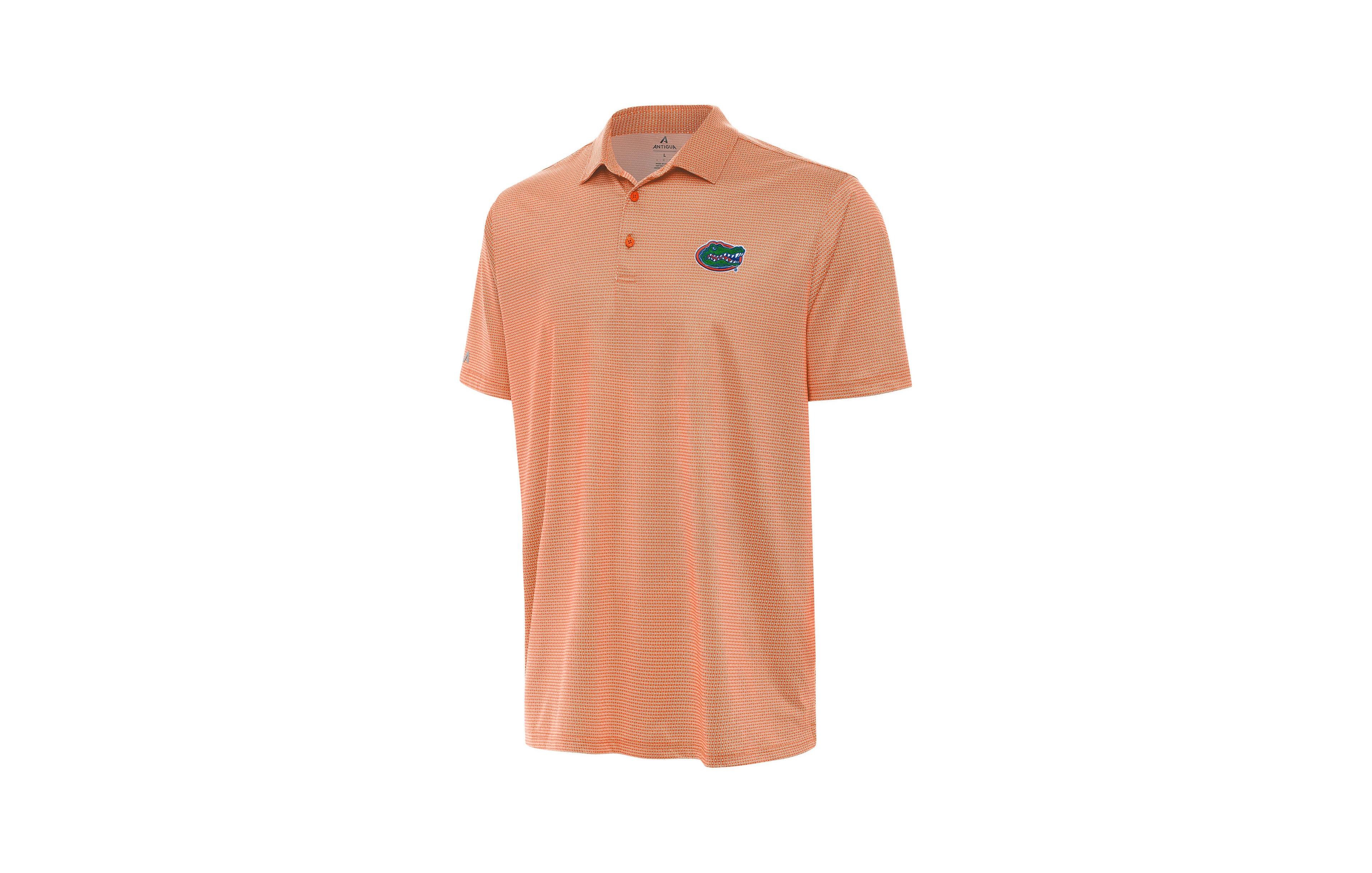 Antigua Men's Orange/White Florida Gators Rings Polo Shirt