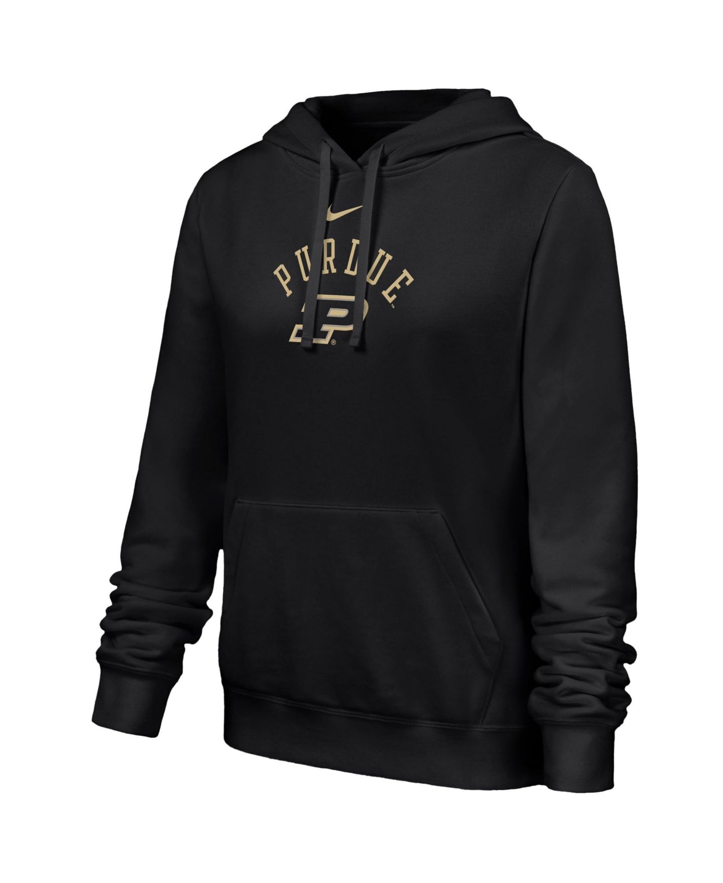 Женское худи Nike Black Purdue Boilermakers Club Fleece — фото 2