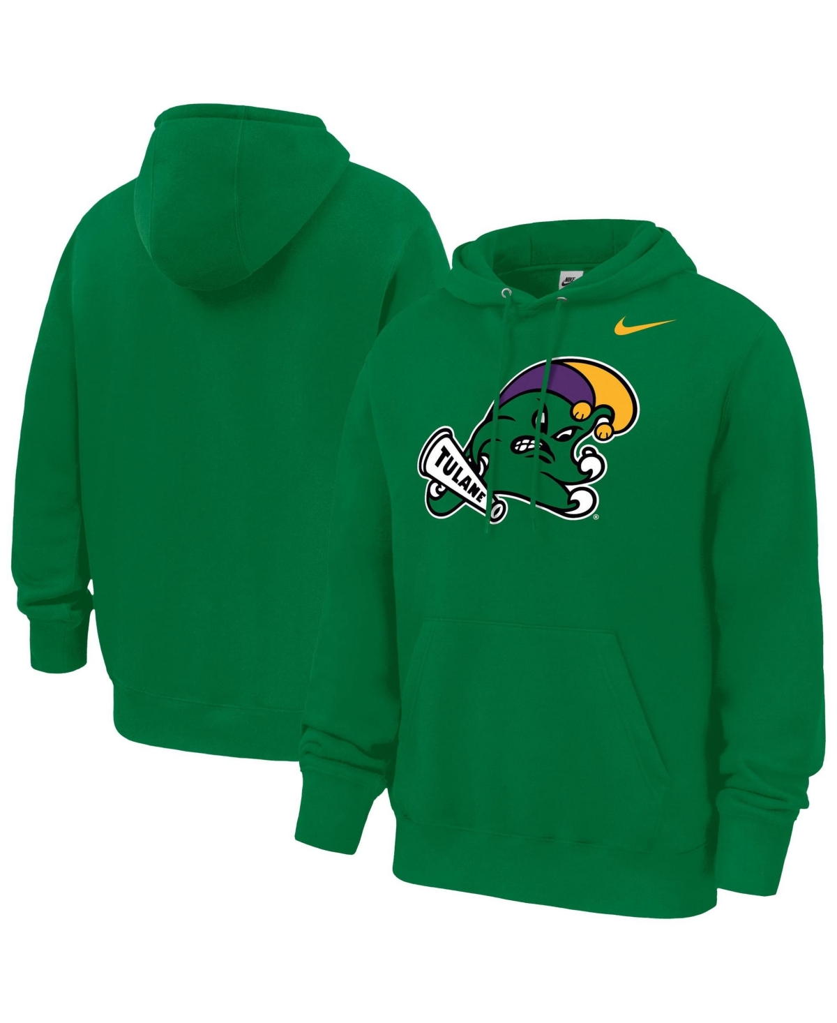 Nike Men's Green Tulane Green Wave Club Fleece Hoodie - Green