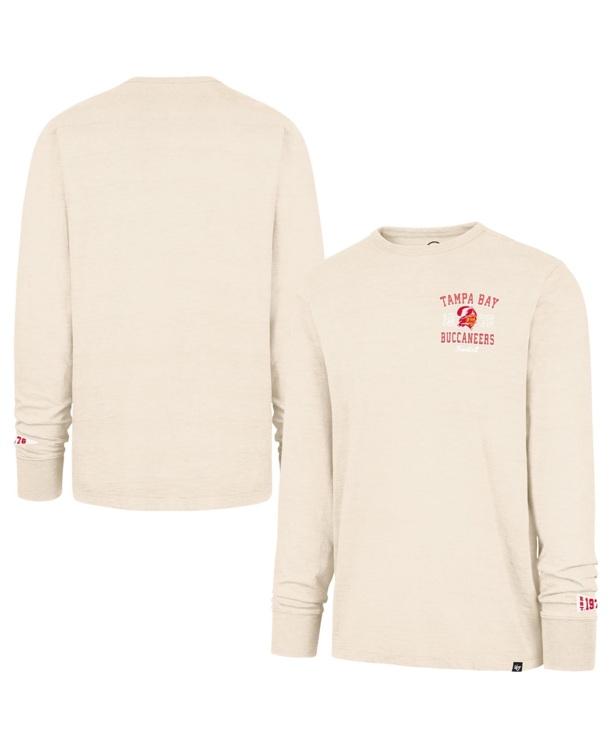 '47 Brand Men's Tan Tampa Bay Buccaneers Heavy Slub Long-Sleeve T-Shirt - Tan