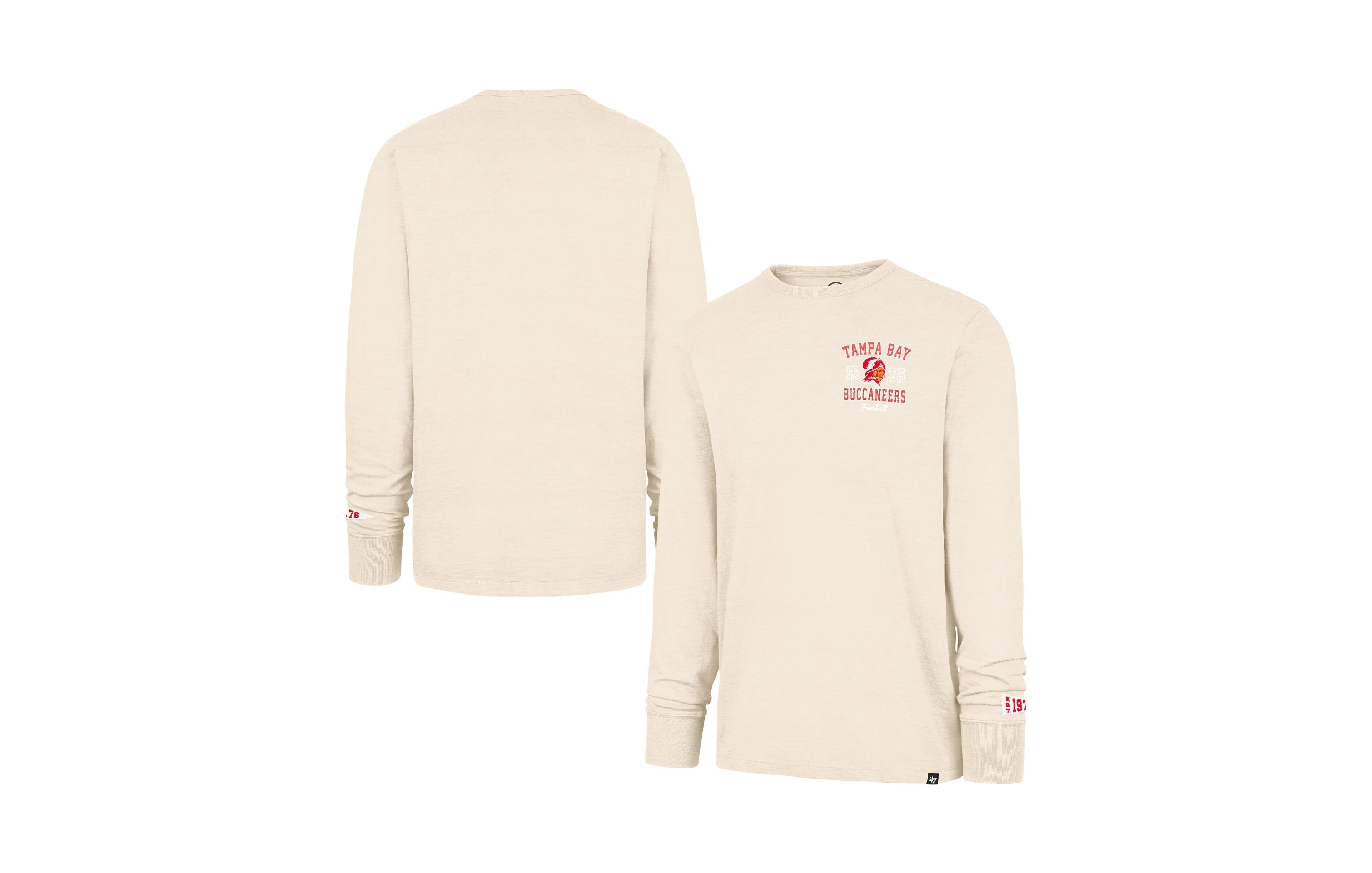 '47 Brand Men's Tan Tampa Bay Buccaneers Heavy Slub Long-Sleeve T-Shirt