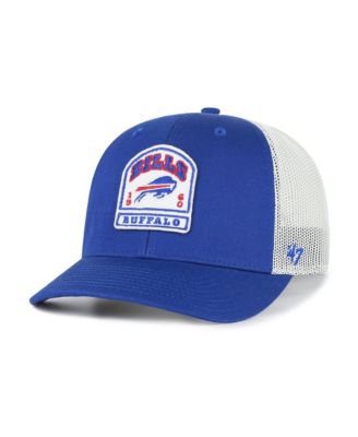 Men's Royal Buffalo Bills Headstone Trucker Adjustable Hat
