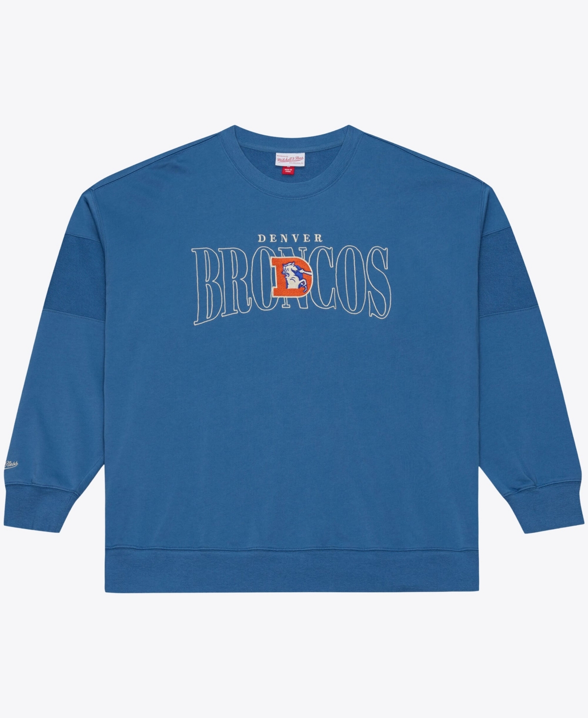 Mitchell & Ness Men's Royal Denver Broncos Oversized Heritage Hues Fleece Sweatshirt - Royal