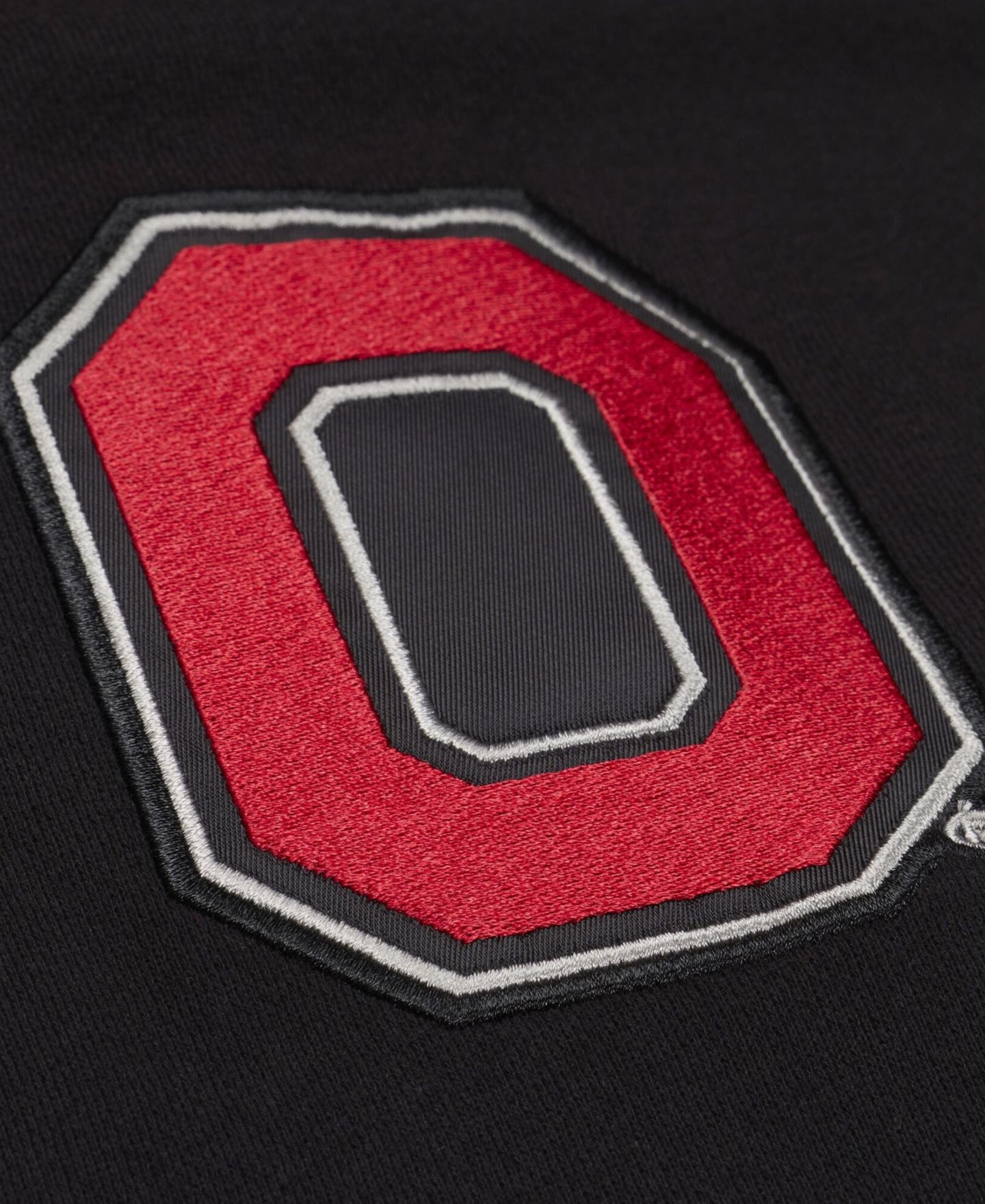 Мужская куртка Mitchell & Ness Black Ohio State Buckeyes Triple Check Courtside Button-Front Fleece — фото 3