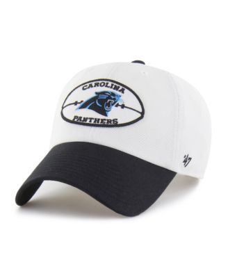 Men's Cream/Black Carolina Panthers Pique Patch Clean Up Adjustable Hat