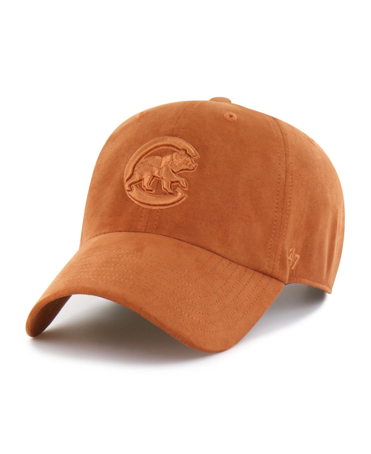 '47 Brand Men's and Women's Orange Chicago Cubs Fall Feelings Ballpark Suede Clean Up Hat - Orange