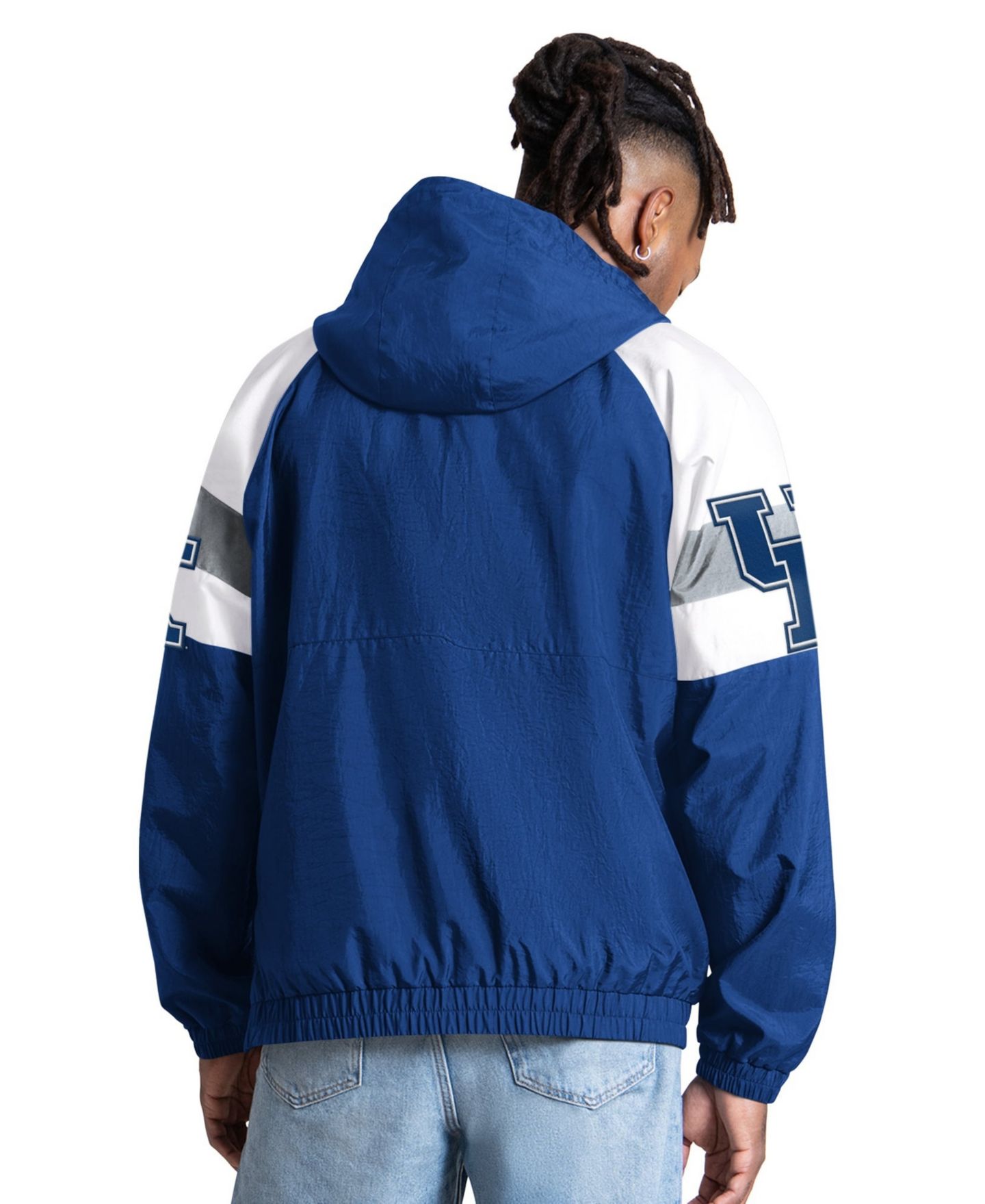 Мужская куртка Starter Royal Kentucky Wildcats Street Cut Half-Zip — фото 2