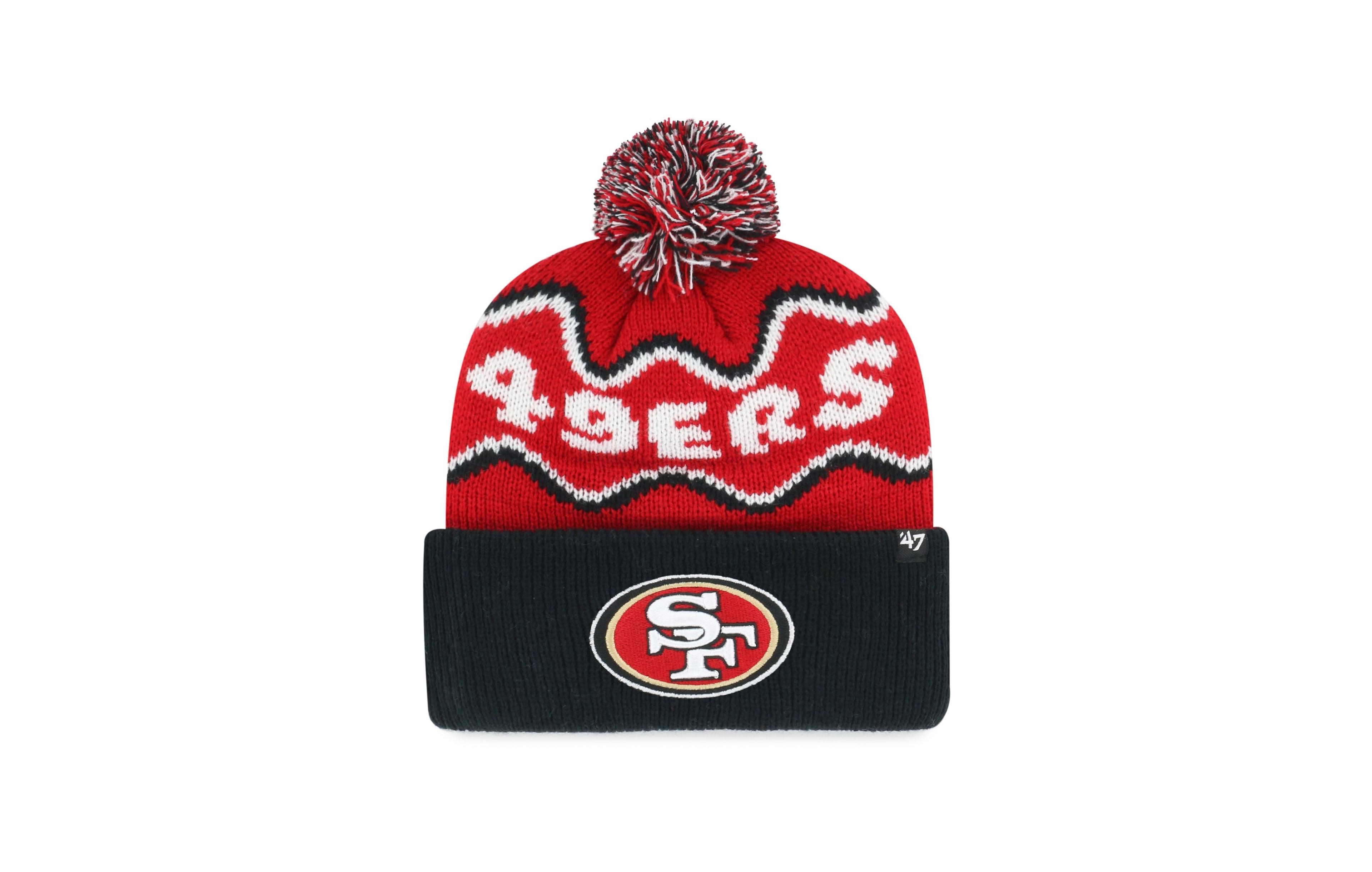 '47 Brand Preschool Scarlet San Francisco 49ers Squiggle Script Cuffed Knit Hat