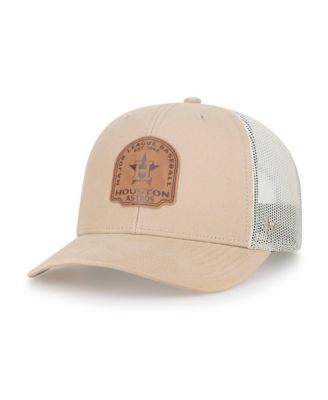 Men's Khaki Houston Astros Bonehide Trucker Snapback Hat