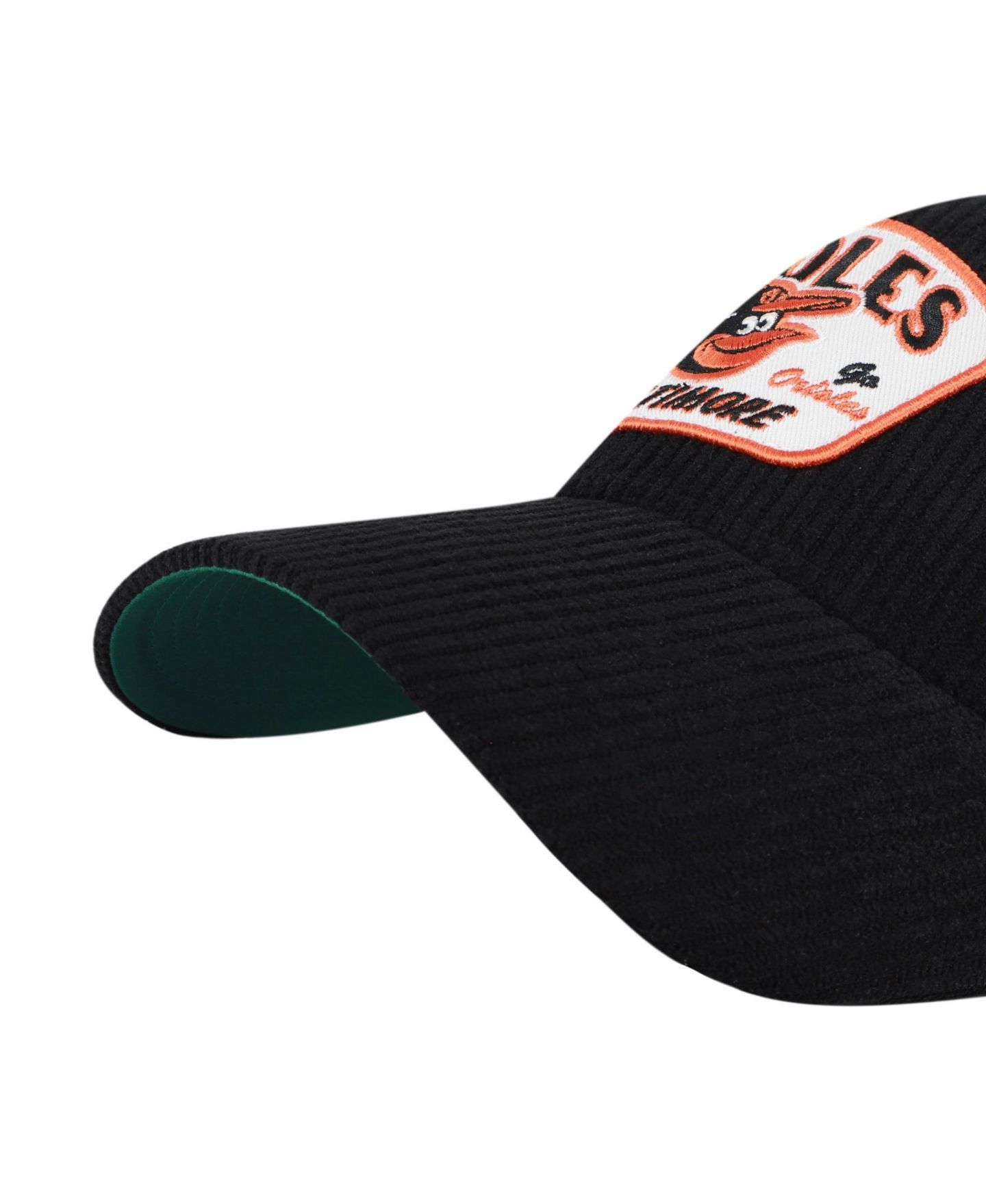 Кепка '47 Brand Black Baltimore Orioles Accordia Corduroy MVP Adjustable Hat — фото 4