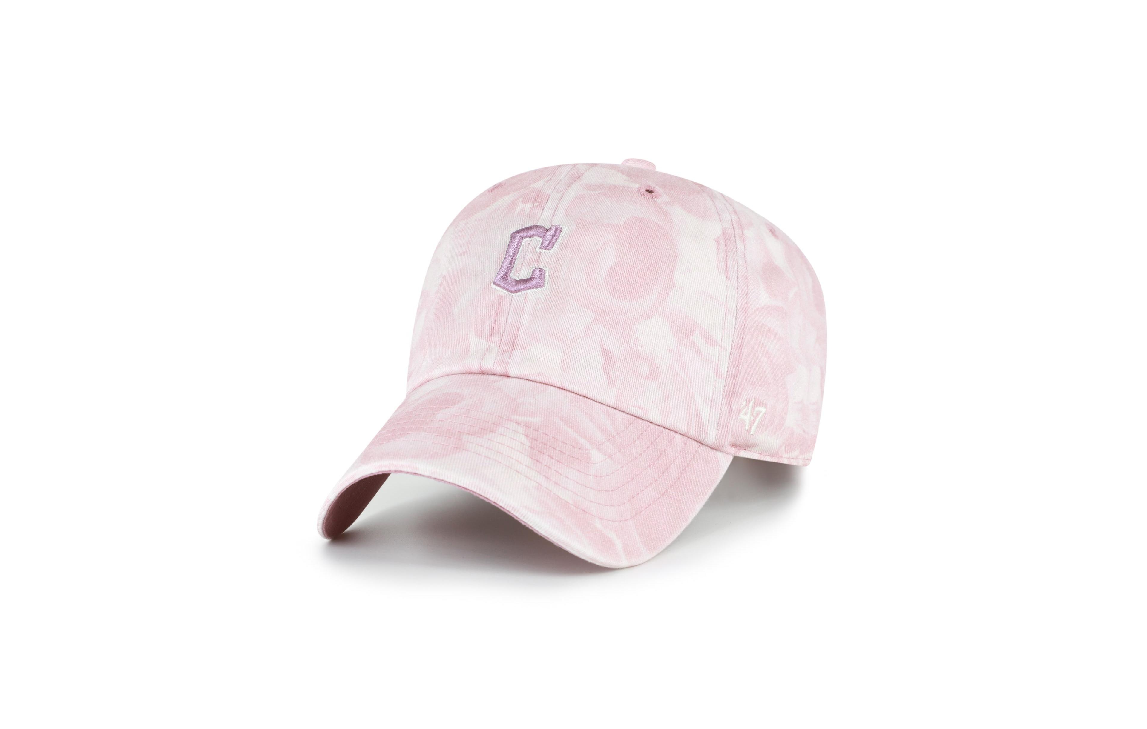 '47 Brand Women's Pink Cleveland Guardians Gardenia Clean Up Adjustable Hat