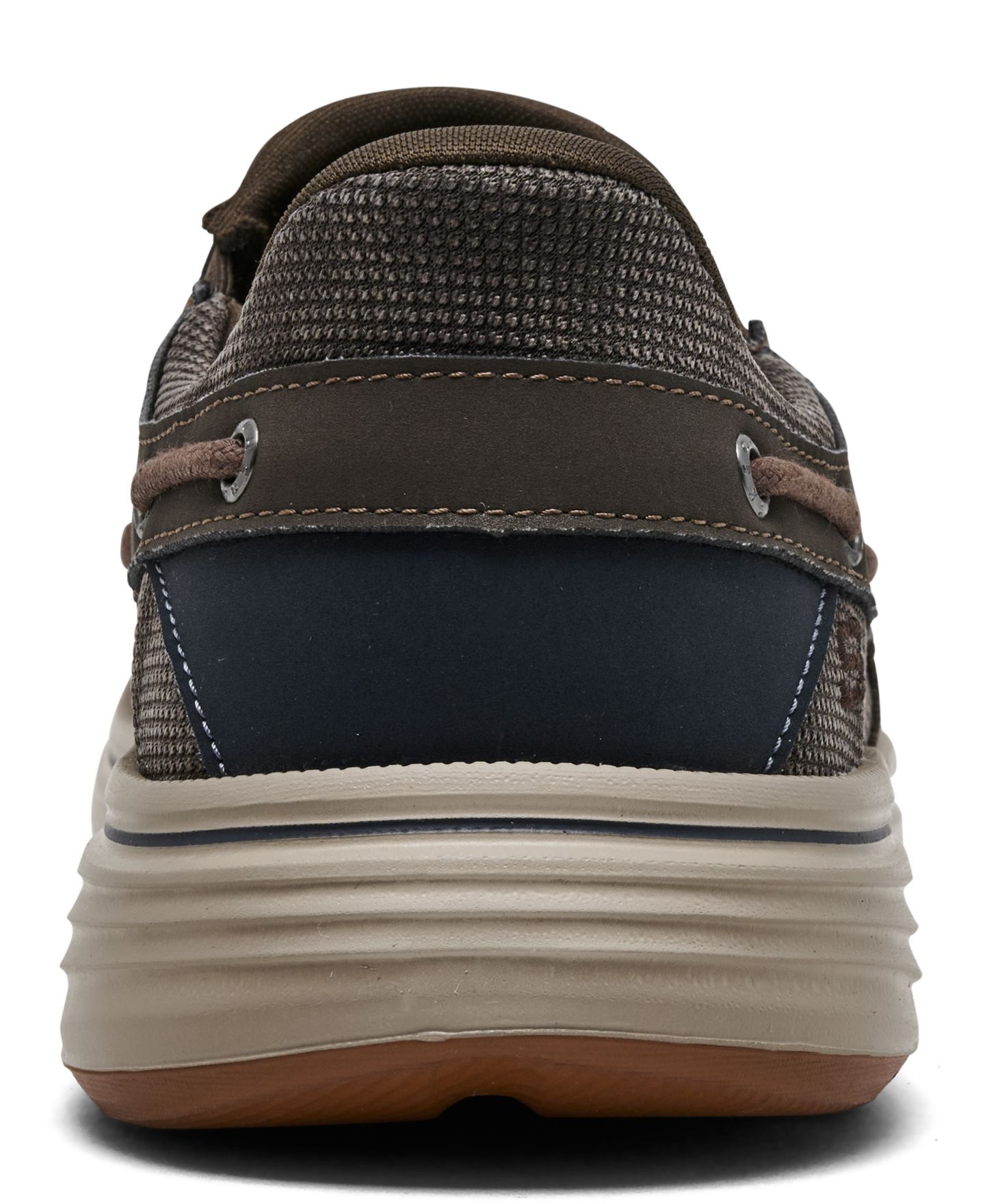 Мужские кроссовки Skechers Slip-in Relaxed Fit: Troutt - Rustic Moc-Toe Casual, цвет: Коричневый — фото 4