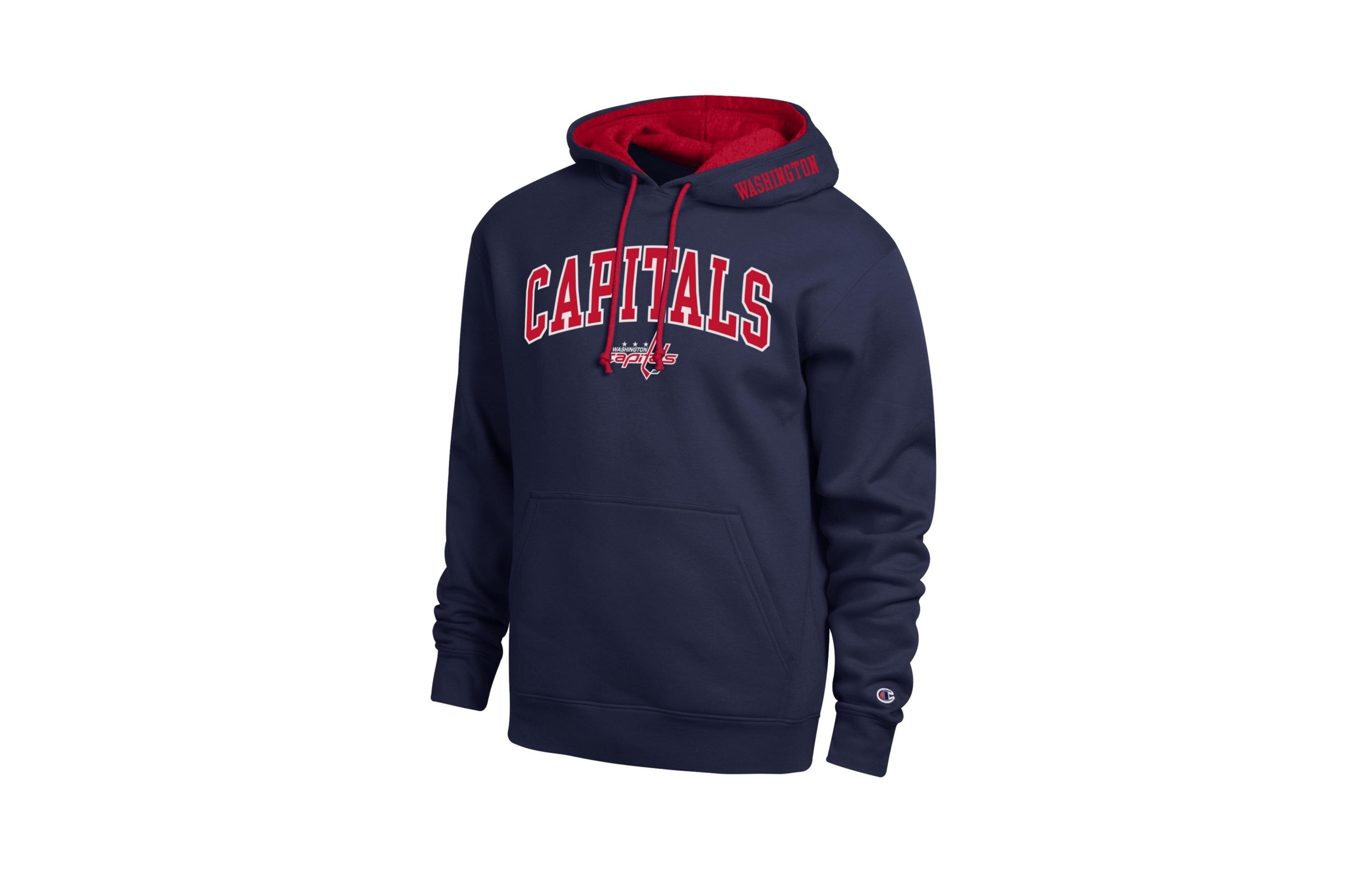 Champion Men's Navy Washington Capitals Contrast Hoodie