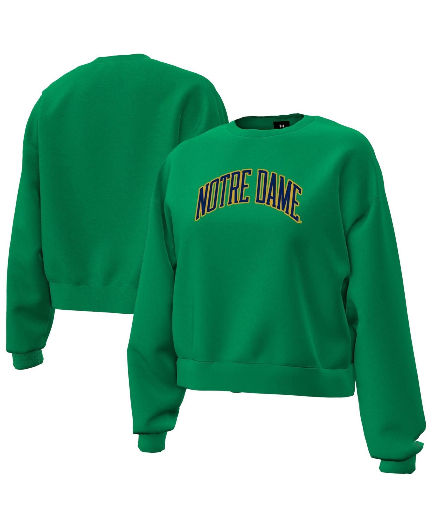 Женская толстовка Under Armour Green Notre Dame Fighting Irish Icon Fleece — фото 1