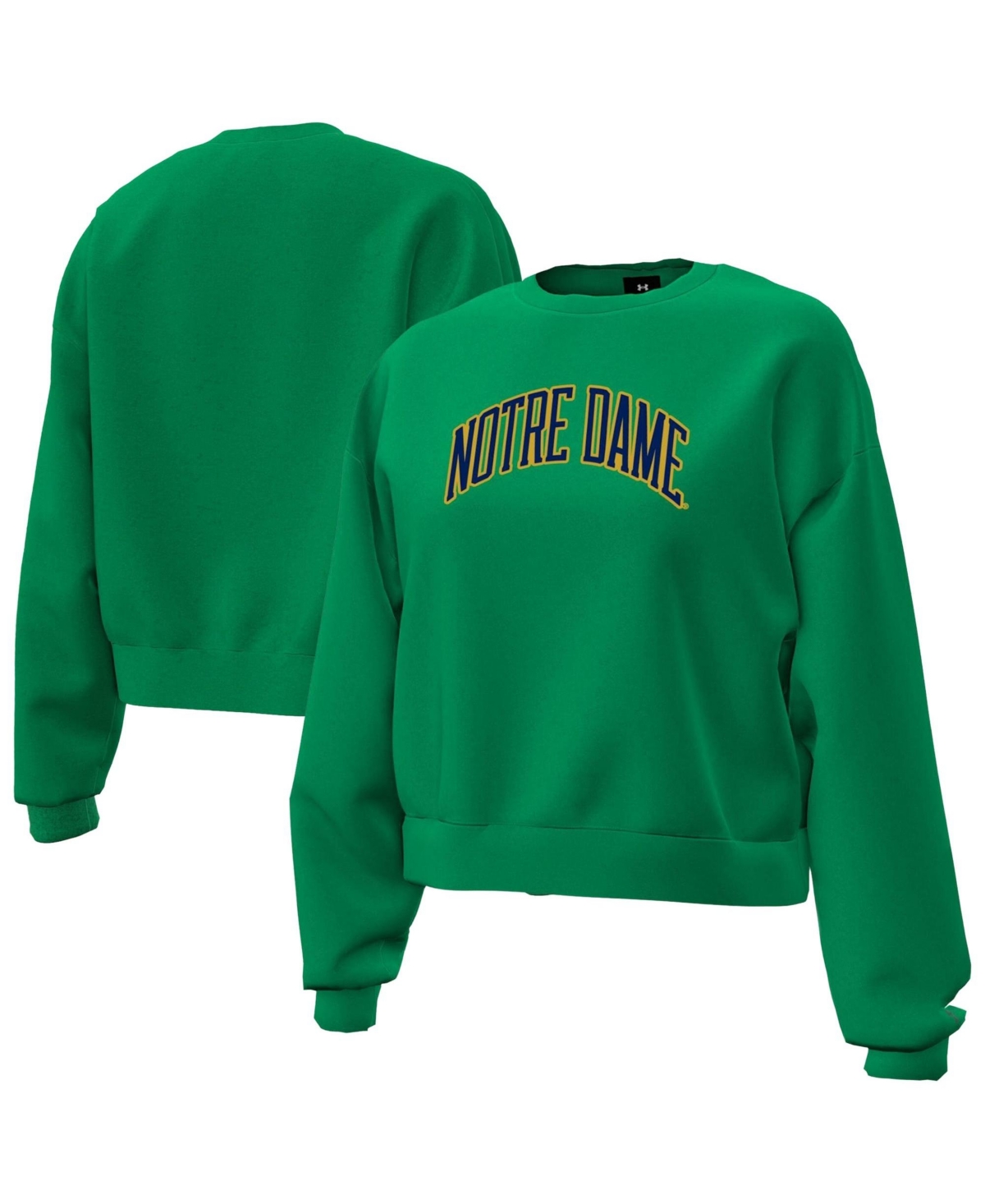 Under Armour Women's Green Notre Dame Fighting Irish Icon Fleece Sweatshirt - Green