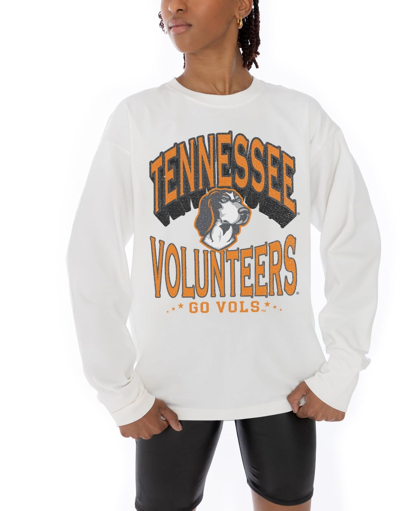 Женская футболка Gameday Couture White Tennessee Volunteers Midweight Oversized Long-Sleeve — фото 3