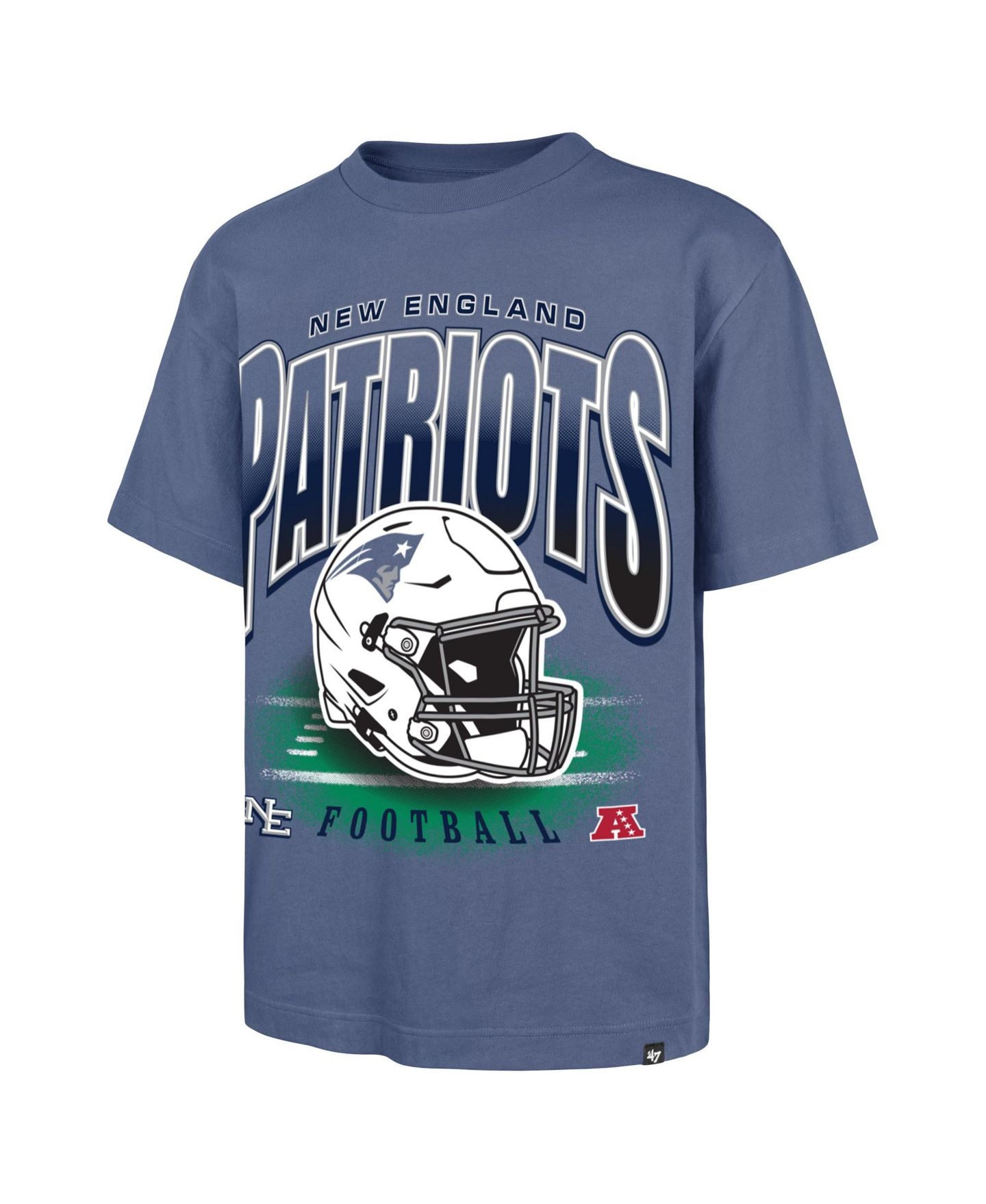Мужская футболка '47 Brand Navy New England Patriots Foundation Big & Tall — фото 2
