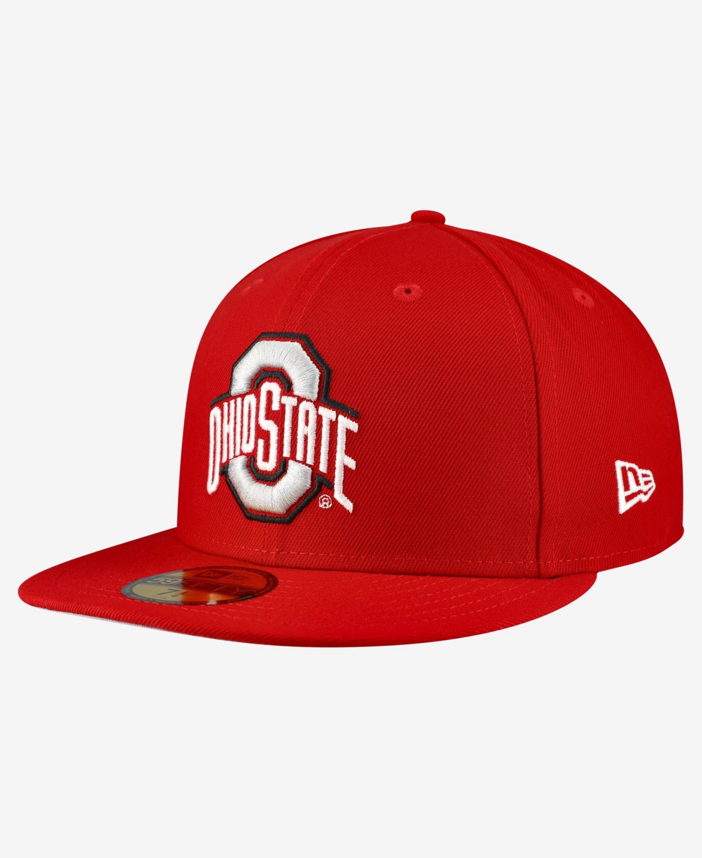 Мужская кепка New Era Scarlet Ohio State Buckeyes Core 59FIFTY Fitted Hat — фото 1