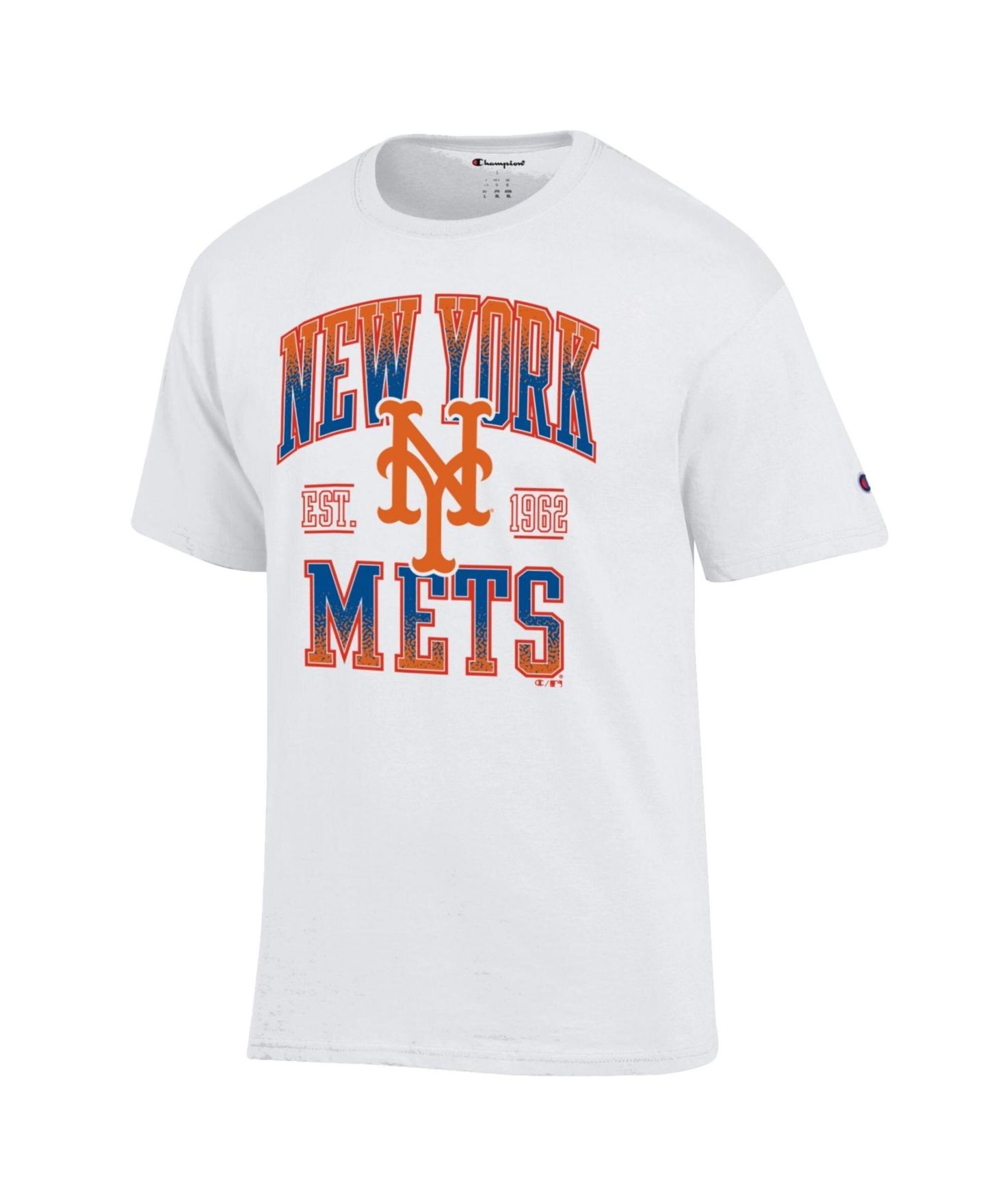 Мужская футболка Champion White New York Mets Team Name — фото 2