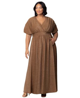 Plus Size Geneva Sparkling Evening Gown