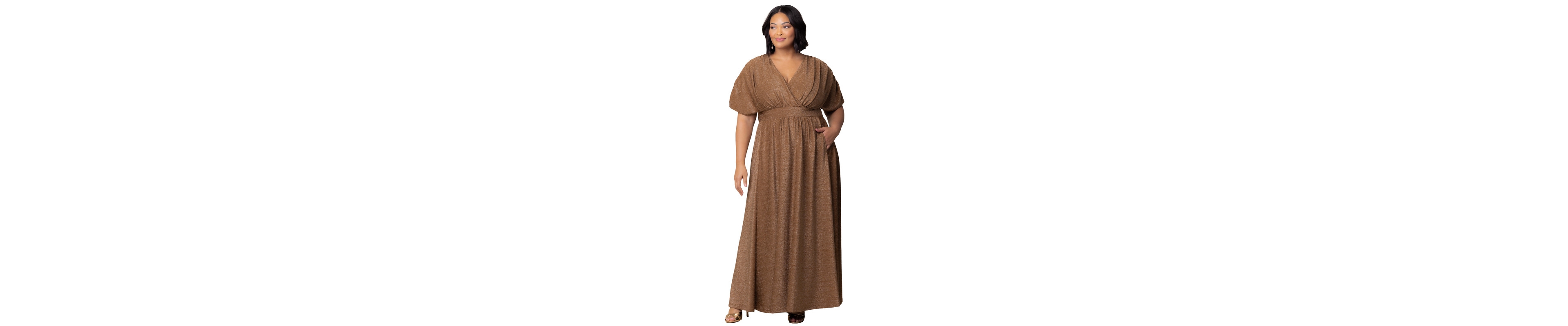 Kiyonna Plus Geneva Sparkling Evening Gown