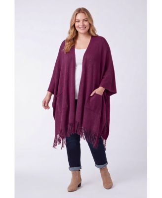Women's Within Fringed Cape Sweater