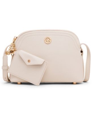 Dome Zip-Top Detachable Card Case Crossbody Handbag