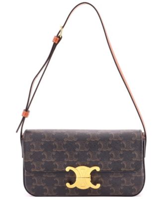 Triomphe East-West Shoulder Bag Triomphe Coated Canvas