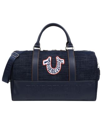Retro Horseshoe Denim Weekender Bag