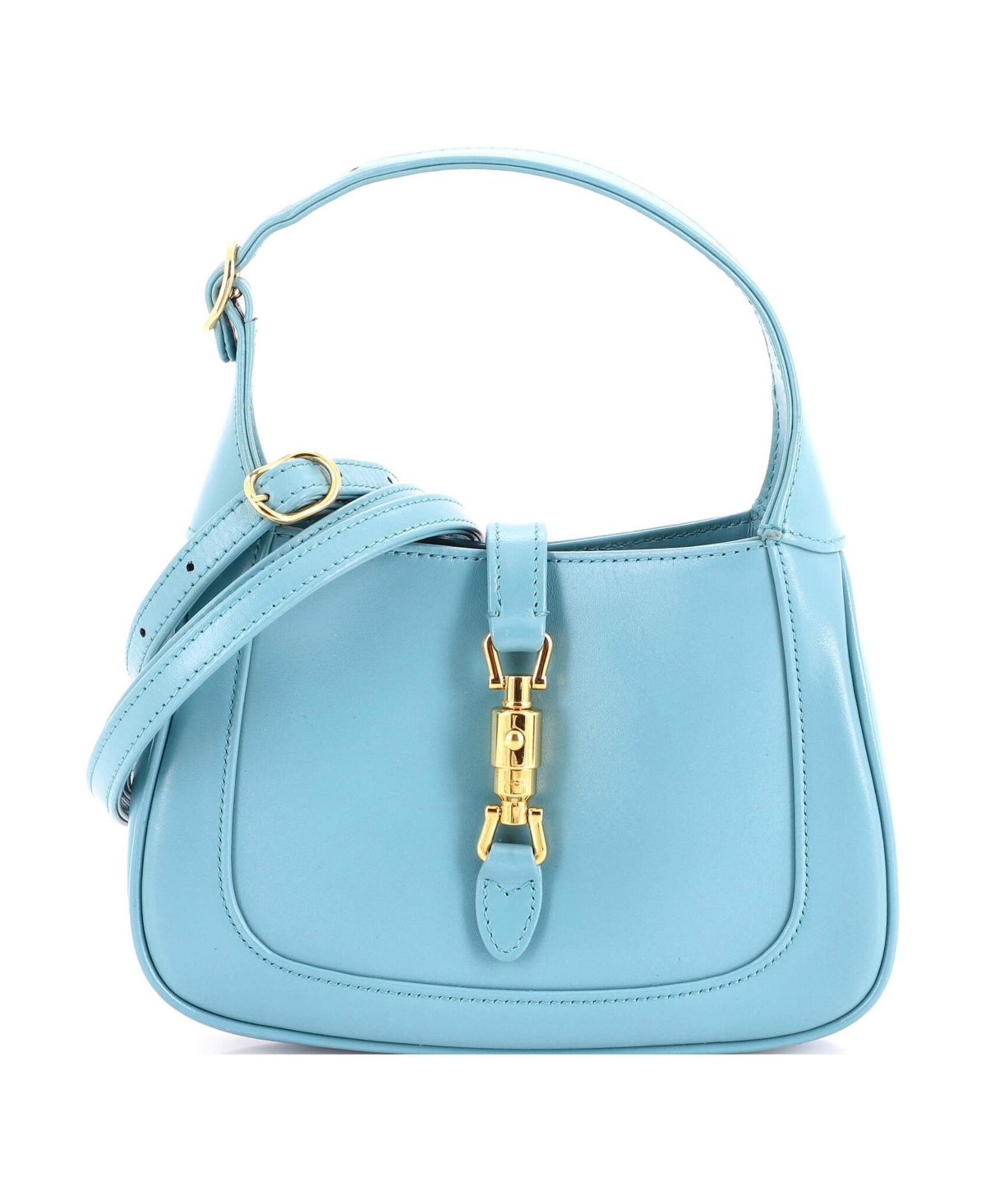 Pre-Owned Gucci Mini Jackie 1961 Hobo Leather - Blue