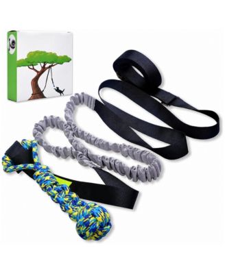 Outdoor Bungee Tug Toy Hanging Tree Interactive Dog Exercise