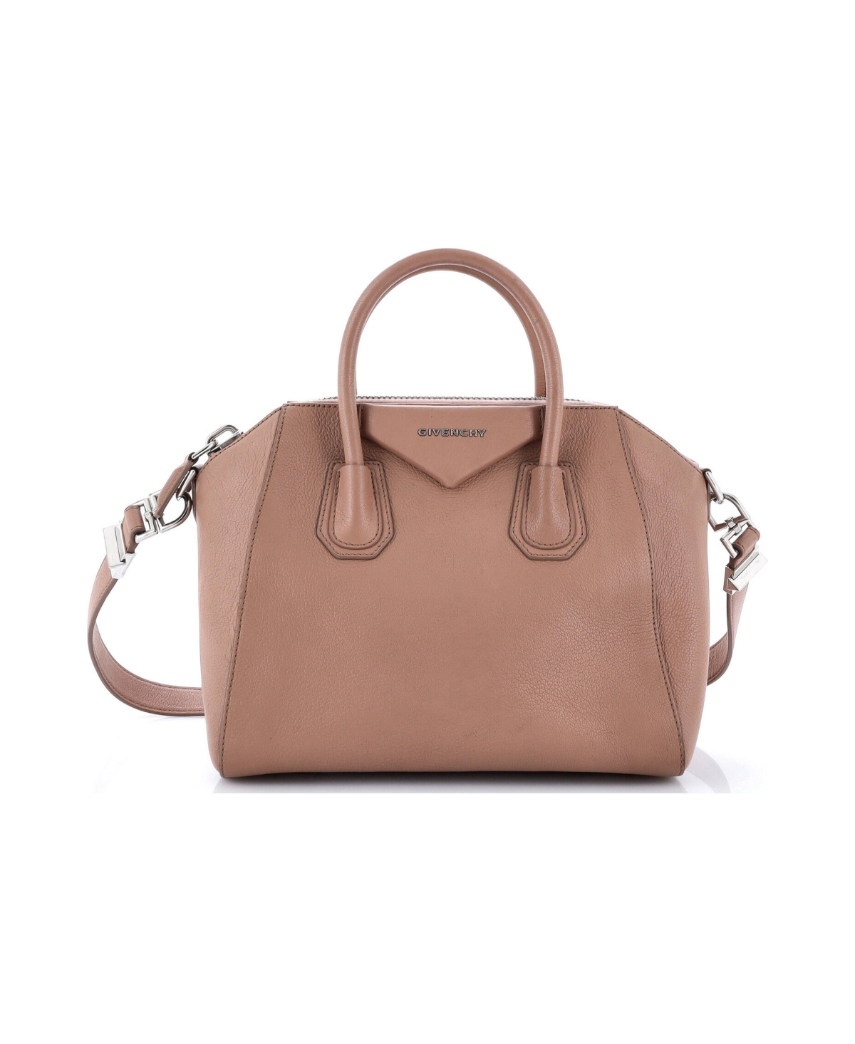 Pre-Owned Givenchy Small Antigona Bag Leather - Brown
