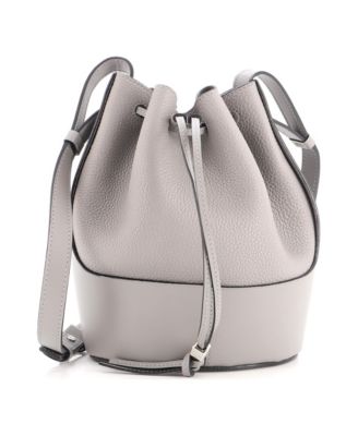 Small Balloon Bucket Bag Leather