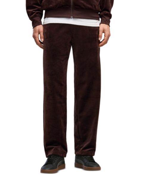 Мужские брюки PUMA Relaxed Velour Pull-On, цвет: Шоколадный