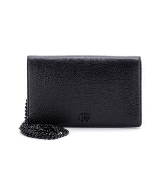 Petite GG Marmont Crossbody Chain Strap Mini Wallet