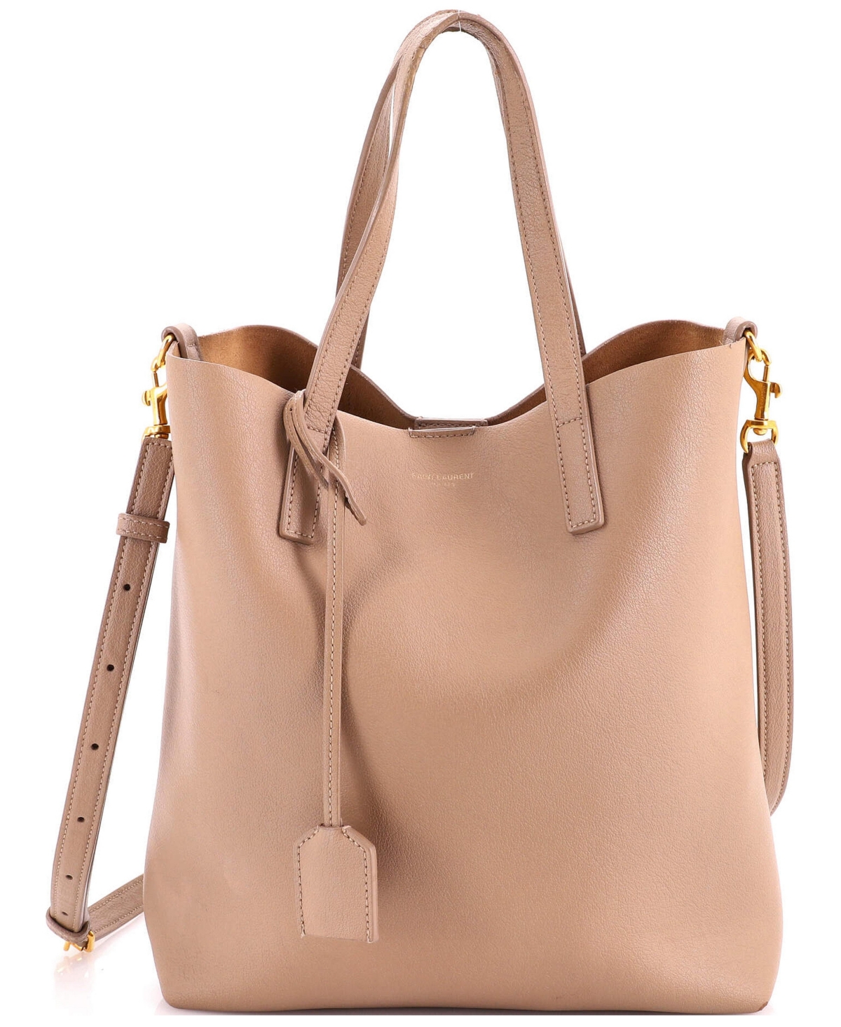 Pre-Owned Saint Laurent Toy Shopper Tote Leather - Natural