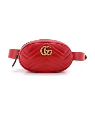 Gucci GG Marmont Matelasse Leather Belt Bag