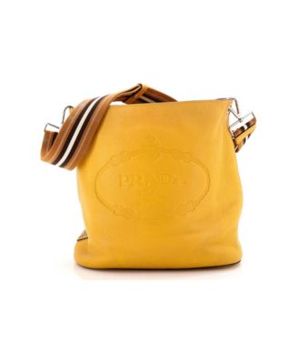 Medium Logo Bucket Messenger Bag Vitello Phenix