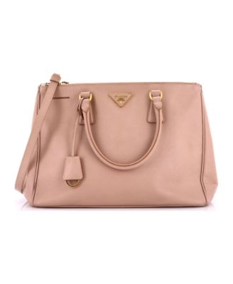 Medium Double Zip Lux Tote Saffiano Leather