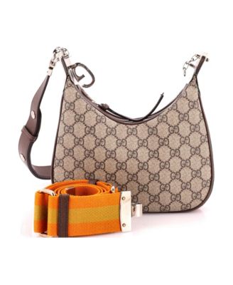 Small Attache Shoulder Bag GG Coated Canvas