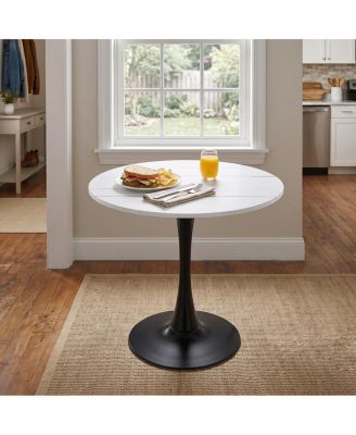 Round Tulip Dining Table, 31.5" Mid-Century Modern Bistro Table